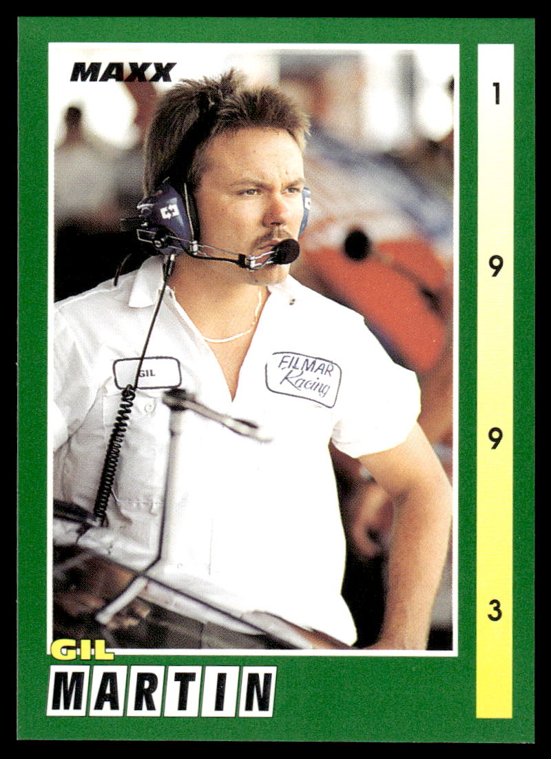 Gil Martin 1993 Maxx Race Cards # 176 Base — Collectible Craze America