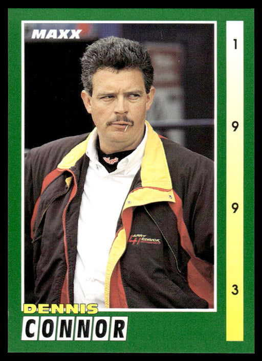 Dennis Connor 1993 Maxx Race Cards Base Front of Card