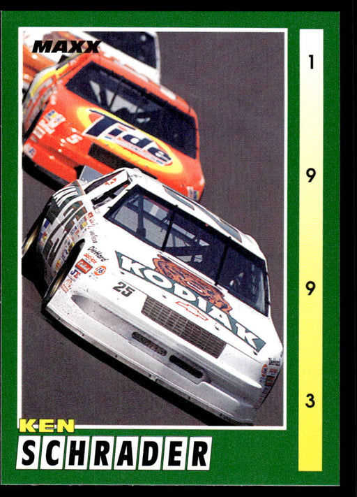 Ken Schrader 1993 Maxx Race Cards Base Front of Card