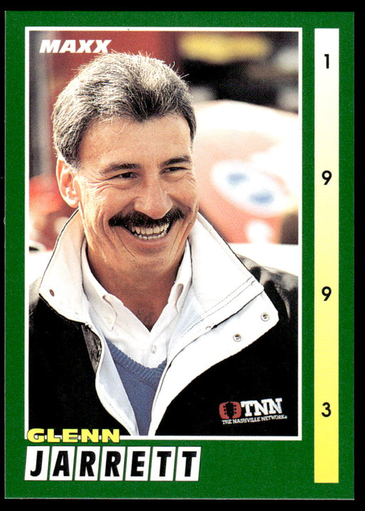 Glenn Jarrett 1993 Maxx Race Cards Base Front of Card