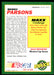 Benny Parsons 1993 Maxx Race Cards Base Back of Card
