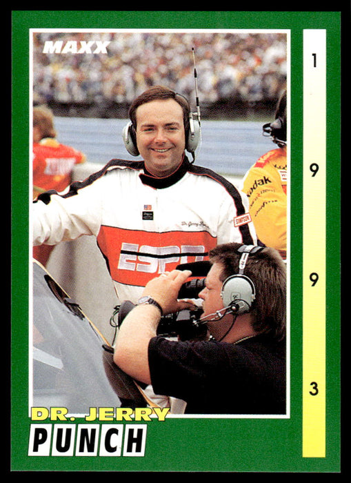 Dr. Jerry Punch 1993 Maxx Race Cards Base Front of Card