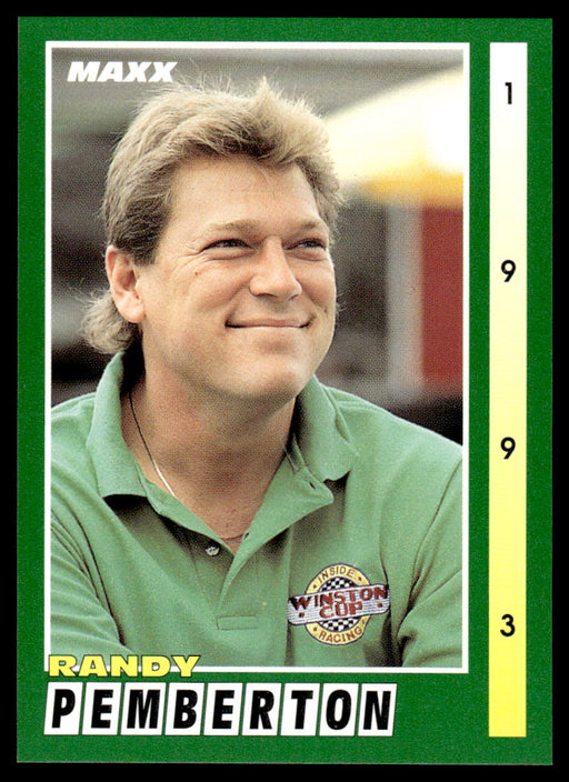 Randy Pemberton 1993 Maxx Race Cards Base Front of Card