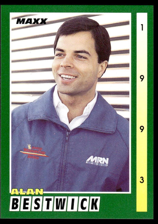 Alan Bestwick 1993 Maxx Race Cards Base Front of Card