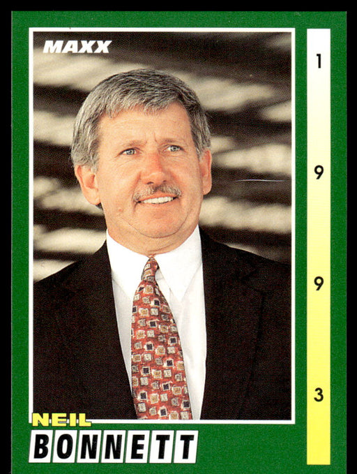 Neil Bonnett 1993 Maxx Race Cards Base Front of Card