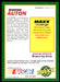 Butch Auton 1993 Maxx Race Cards Base Back of Card