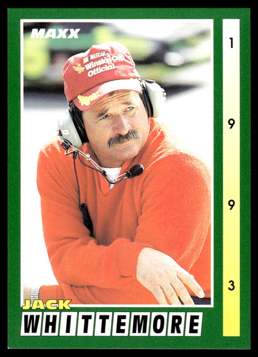 Jack Whittemore 1993 Maxx Race Cards Base Front of Card