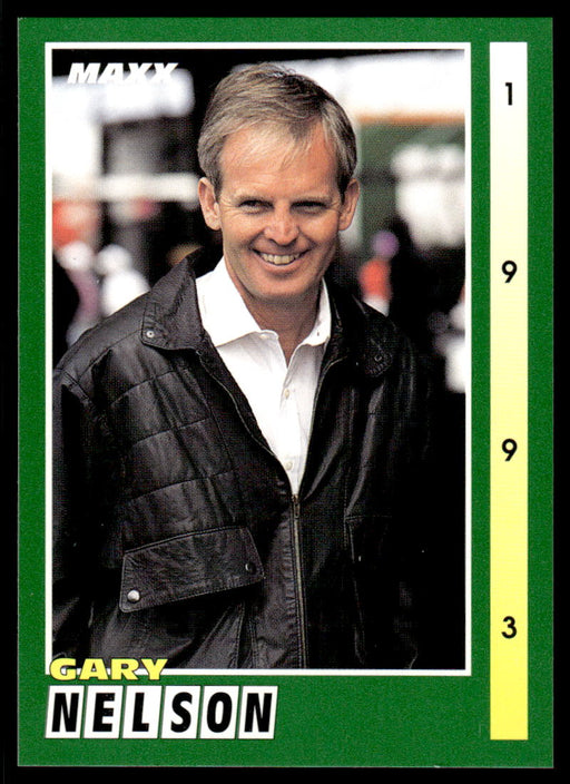 Gary Nelson 1993 Maxx Race Cards Base Front of Card