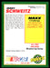 Jerry Schweitz 1993 Maxx Race Cards Base Back of Card