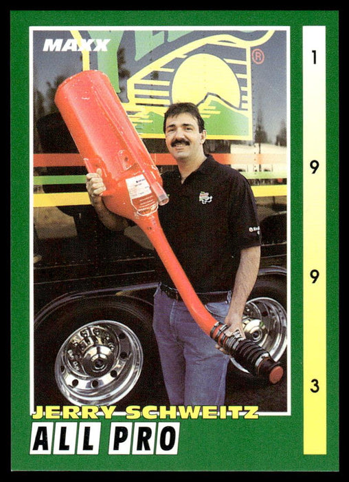 Jerry Schweitz 1993 Maxx Race Cards Base Front of Card