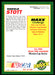 Harold Stott 1993 Maxx Race Cards Base Back of Card