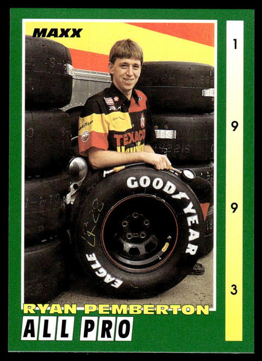 Ryan Pemberton 1993 Maxx Race Cards Base Front of Card