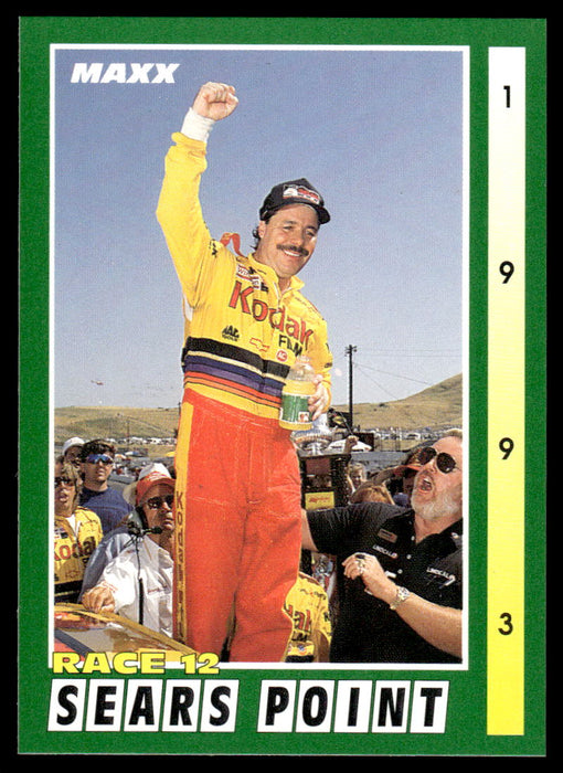 Ernie Irvan 1993 Maxx Race Cards Base Front of Card