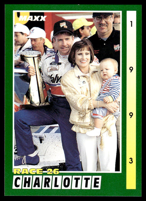 Mark Martin 1993 Maxx Race Cards Base Front of Card