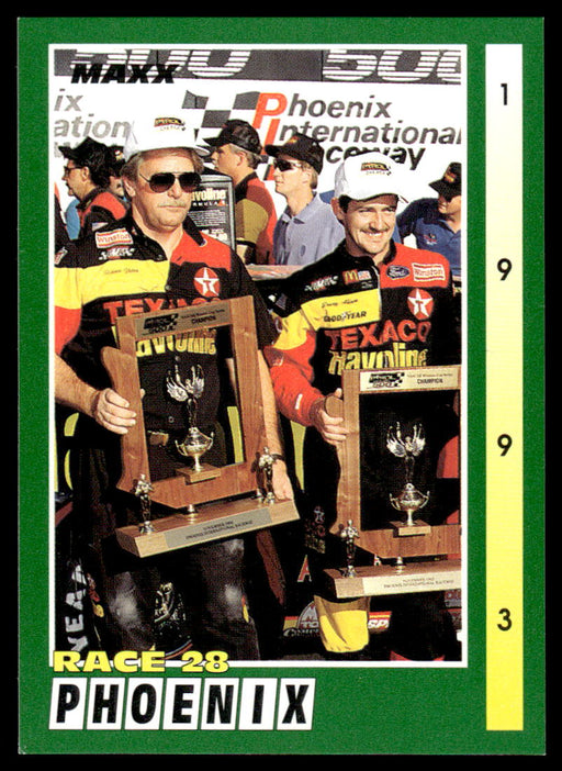 Davey Allison 1993 Maxx Race Cards Base Front of Card