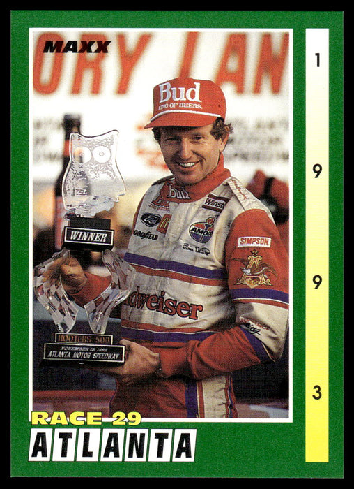 Bill Elliott 1993 Maxx Race Cards Base Front of Card