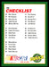 Checklist 1 1993 Maxx Race Cards Base Back of Card