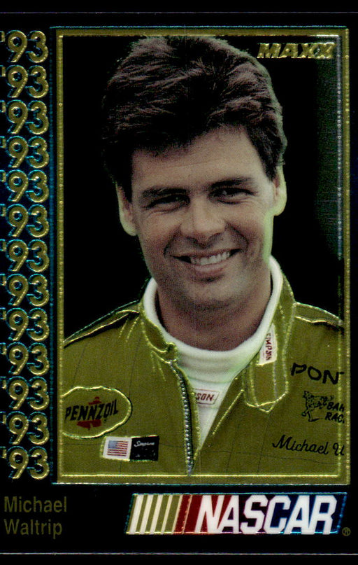 Michael Waltrip 1993 Maxx Premier Plus Base Front of Card