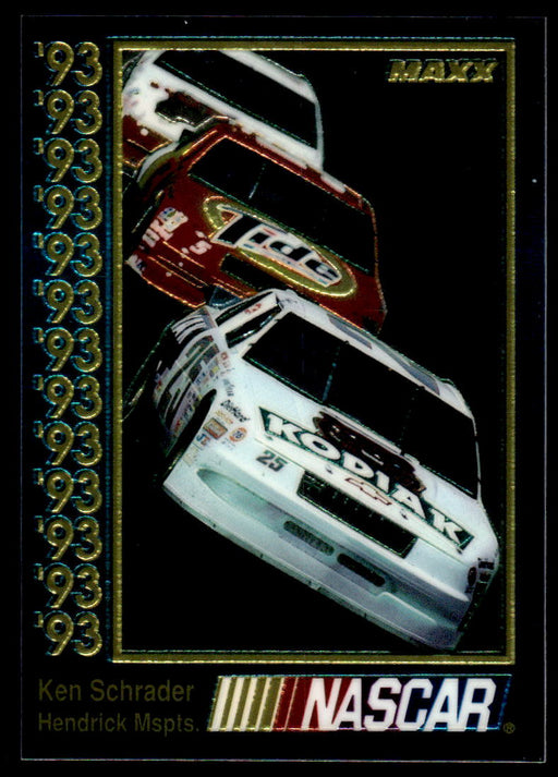 Ken Schrader 1993 Maxx Premier Plus Base Front of Card