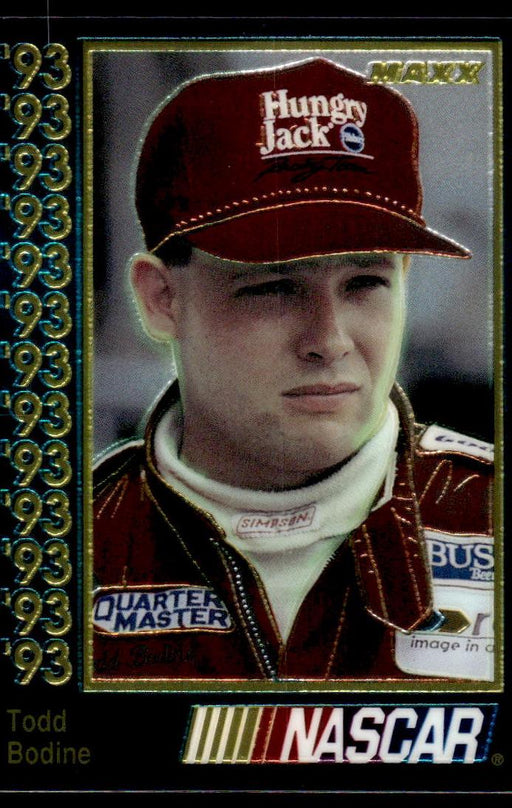 Todd Bodine 1993 Maxx Premier Plus Base Front of Card