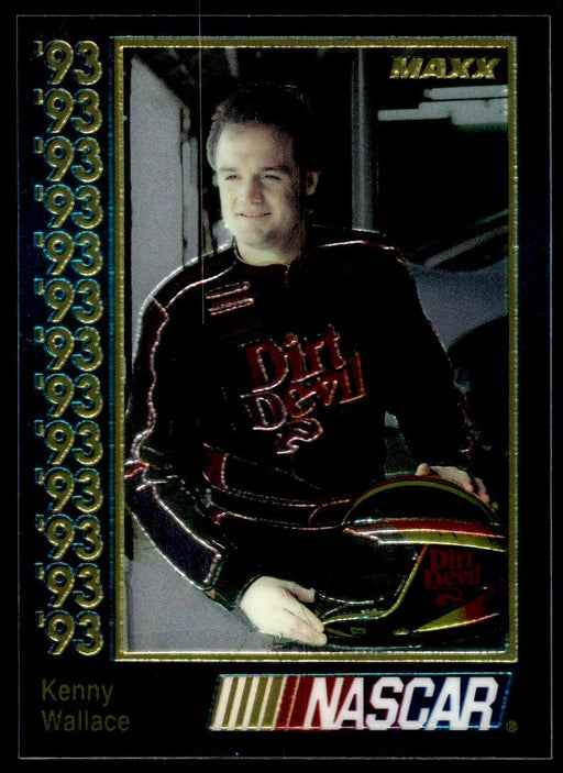 Kenny Wallace 1993 Maxx Premier Plus Base Front of Card