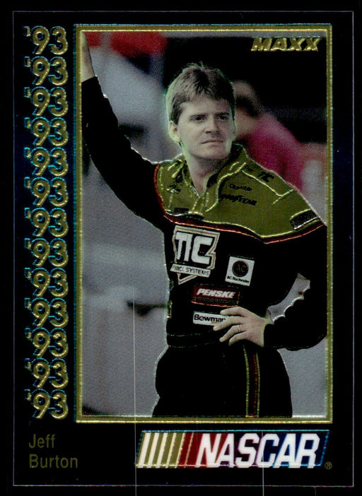 Jeff Burton 1993 Maxx Premier Plus Base Front of Card