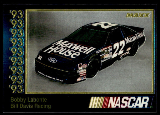 Bobby Labonte 1993 Maxx Premier Plus Base Front of Card