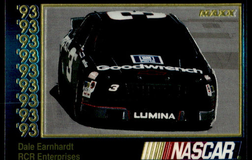 Dale Earnhardt 1993 Maxx Premier Plus Base Front of Card