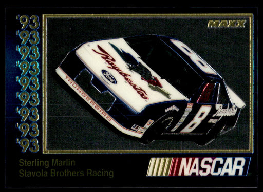 Sterling Marlin 1993 Maxx Premier Plus Base Front of Card