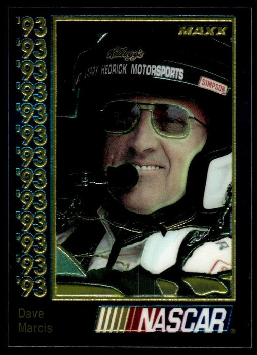 Dave Marcis 1993 Maxx Premier Plus Base Front of Card