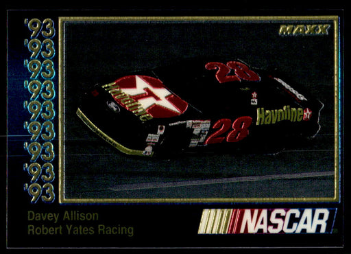 Davey Allison 1993 Maxx Premier Plus Base Front of Card