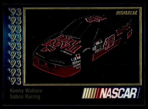 Kenny Wallace 1993 Maxx Premier Plus Base Front of Card