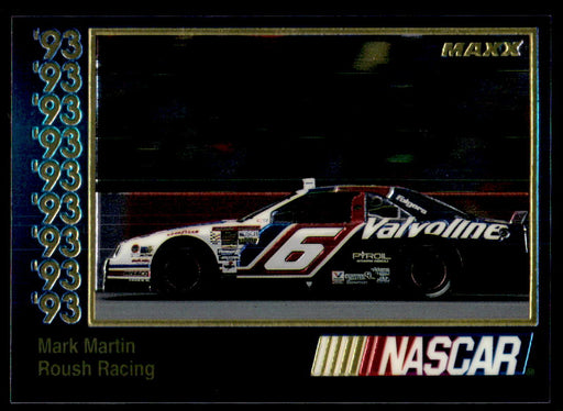 Mark Martin 1993 Maxx Premier Plus Base Front of Card