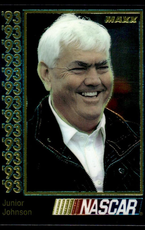 Junior Johnson 1993 Maxx Premier Plus Base Front of Card