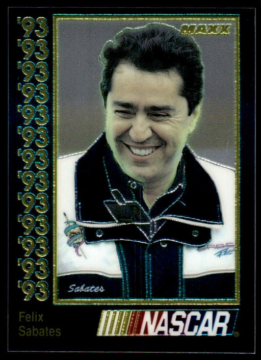 Felix Sabates 1993 Maxx Premier Plus Base Front of Card