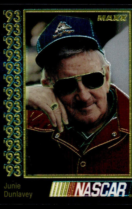 Junie Donlavey 1993 Maxx Premier Plus Base Front of Card