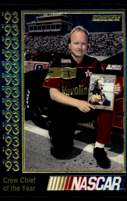 Larry McReynolds 1993 Maxx Premier Plus Base Front of Card