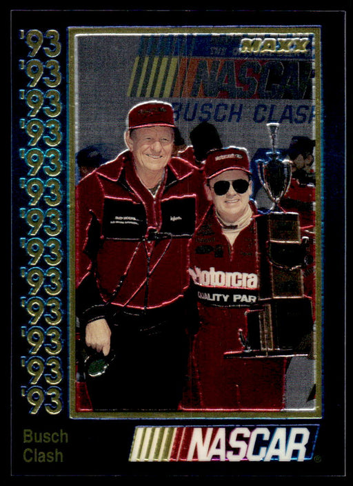 Busch Clash 1993 Maxx Premier Plus Base Front of Card