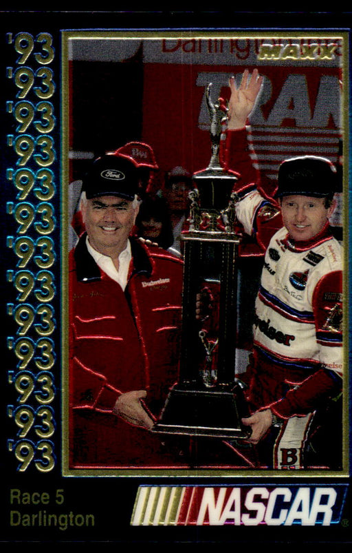 Race 5 1993 Maxx Premier Plus Base Front of Card