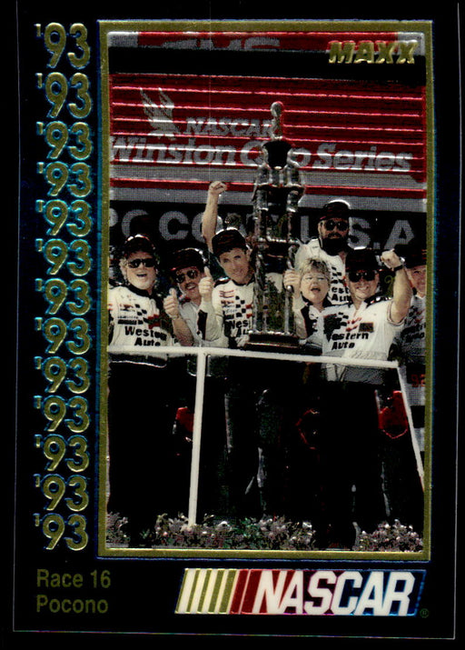 Race 16 1993 Maxx Premier Plus Base Front of Card