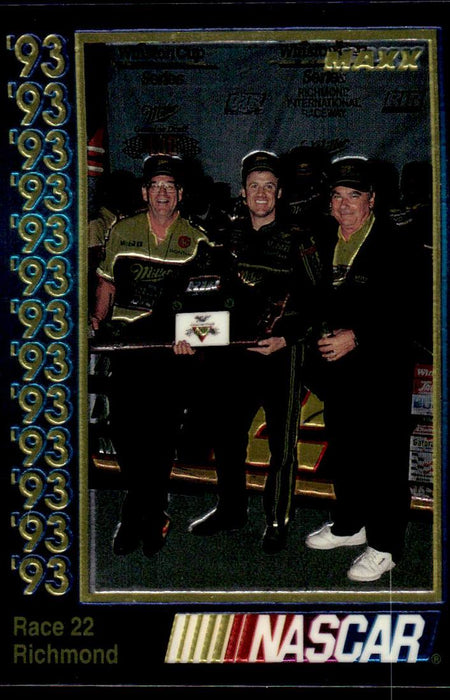 Race 22 1993 Maxx Premier Plus Base Front of Card