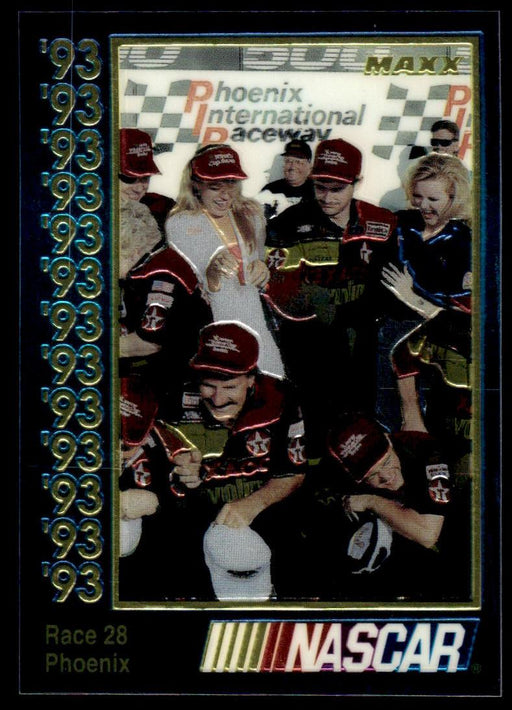 Race 28 1993 Maxx Premier Plus Base Front of Card