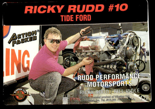 Ricky Rudd 1994 Action Packed Back of Card
