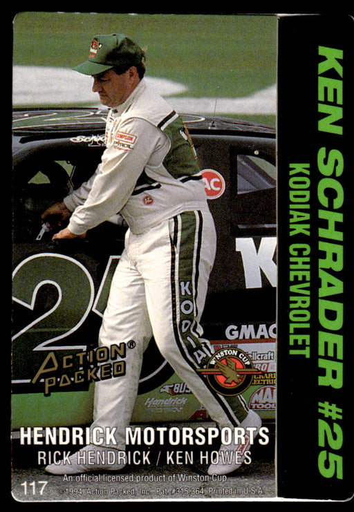 Ken Schrader 1994 Action Packed Back of Card