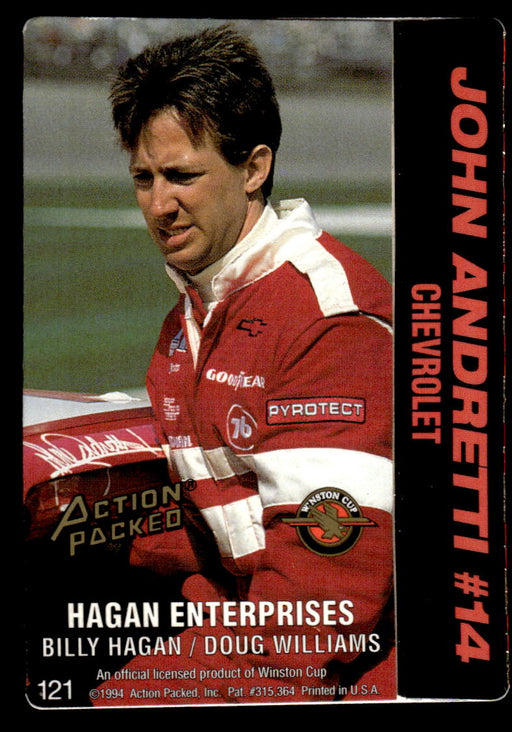 John Andretti 1994 Action Packed Back of Card