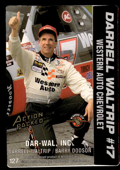 Darrell Waltrip 1994 Action Packed Back of Card