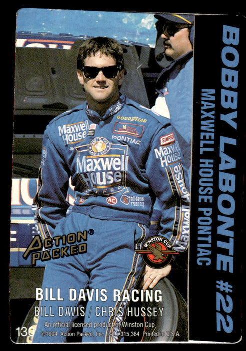 Bobby Labonte 1994 Action Packed Back of Card