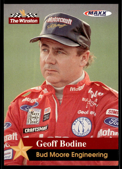 Geoff Bodine 1993 Maxx The Winston Base Front of Card