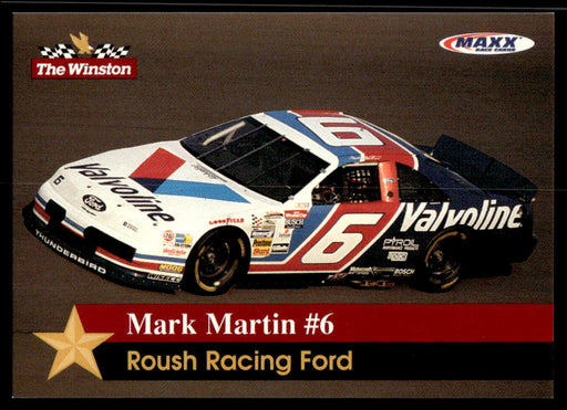 Mark Martin #6 1993 Maxx The Winston Base Front of Card