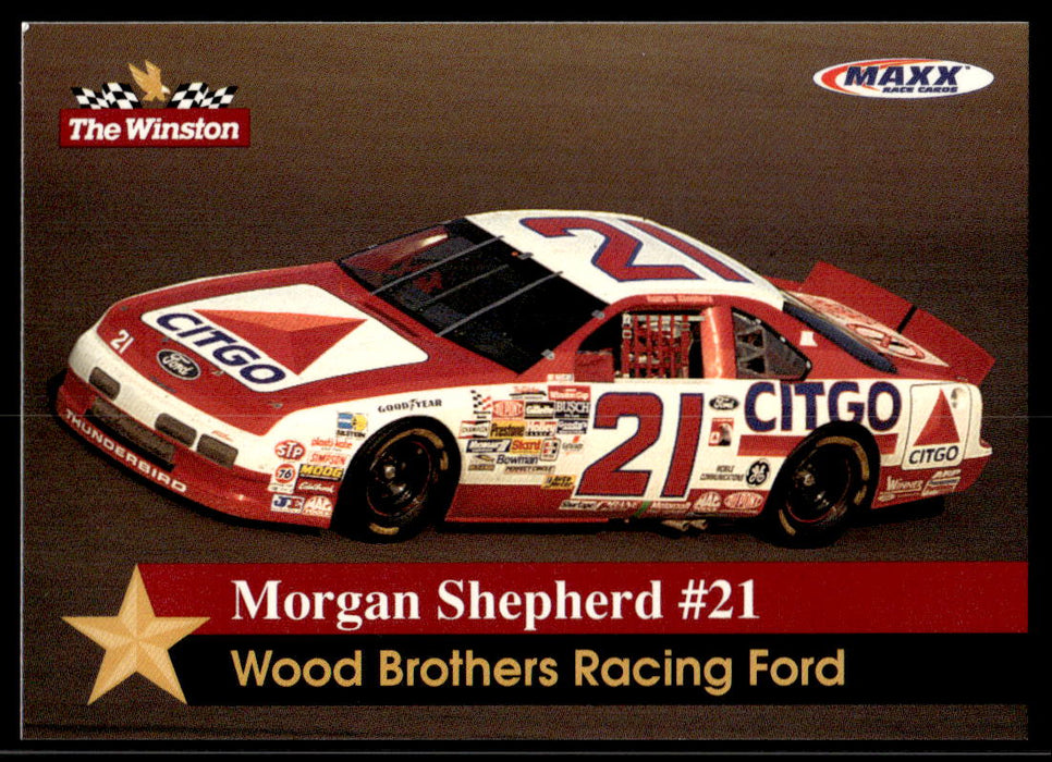 Morgan Shepherd #21 1993 Maxx The Winston Base Front of Card